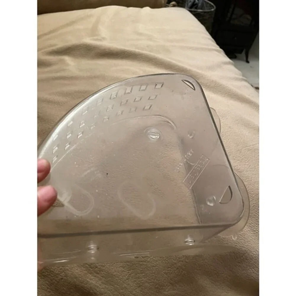 Clear Plastic Suction Cup Corner Basket